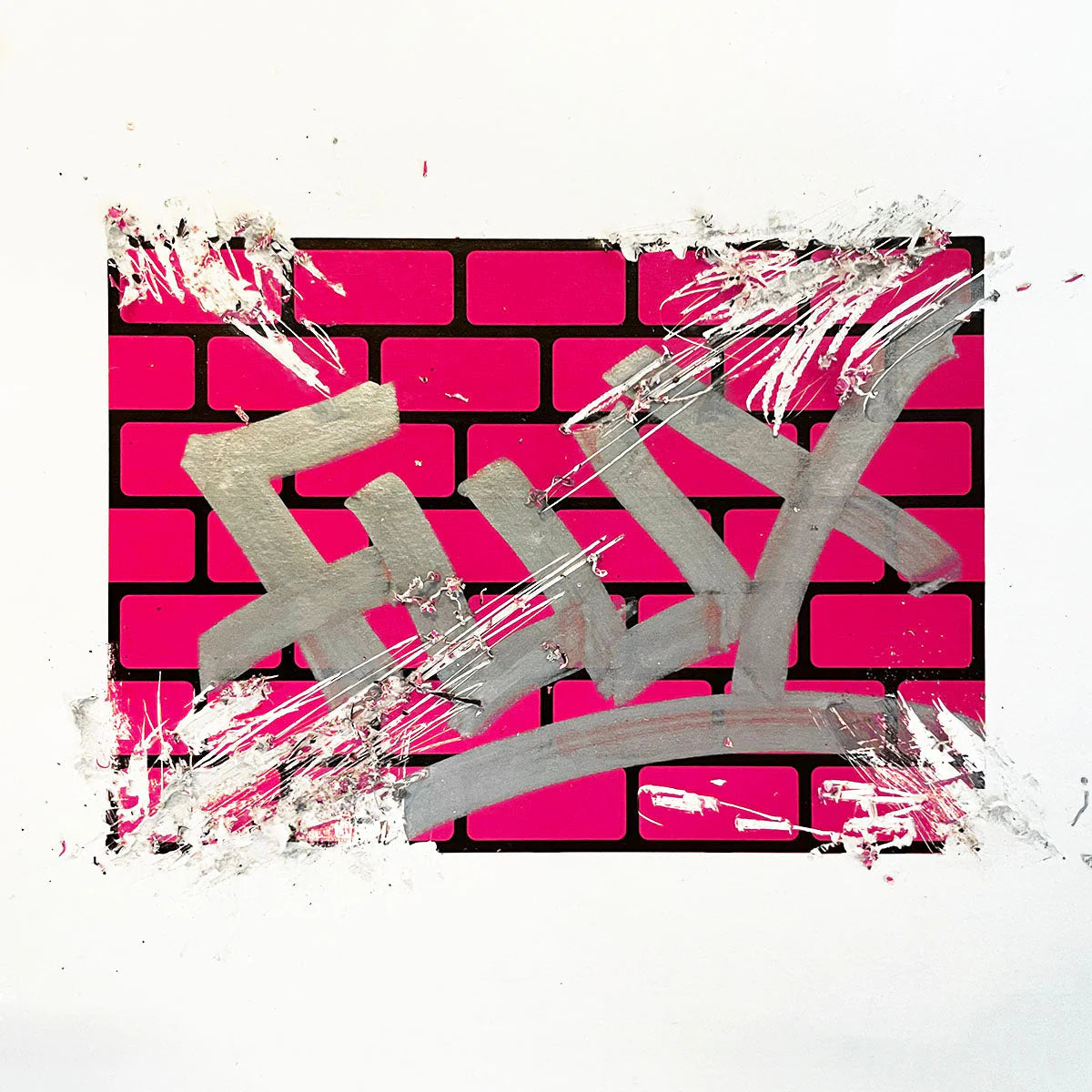 FLUX Eggshell Bricks Stickers - Magenta image 1