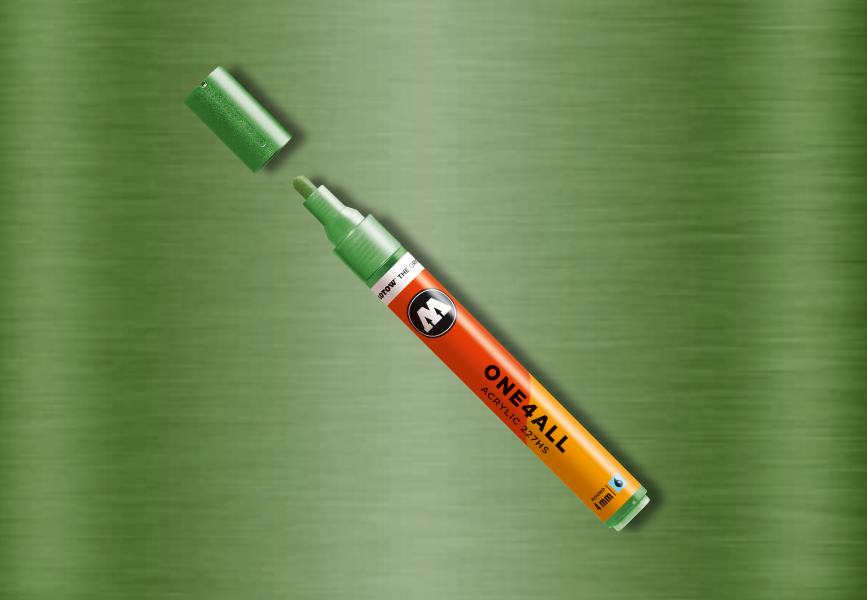 MOLOTOW ONE4ALL Marker 227HS - 226 Metallic Light Green image