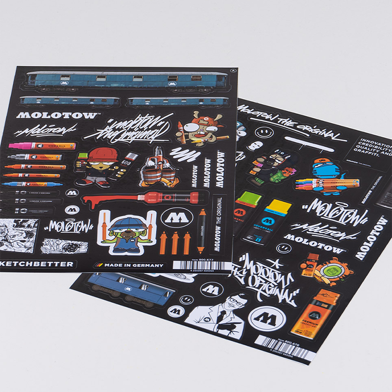 MOLOTOW Sticker Sheet Pack - Pack of 50 image 3