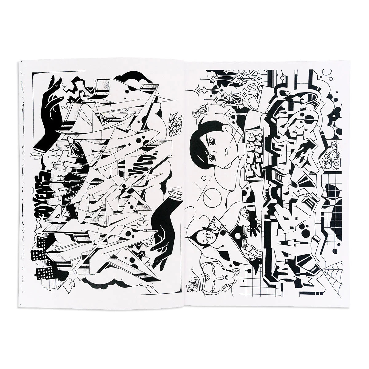 Sketchy Graffiti Coloring Book image 1