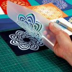 QBIX Stencil 1 Layer - Plastic - Nature - Wild Flower II image 1
