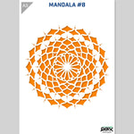 QBIX Stencil 1 Layer - Plastic - Mandala 8 image 2