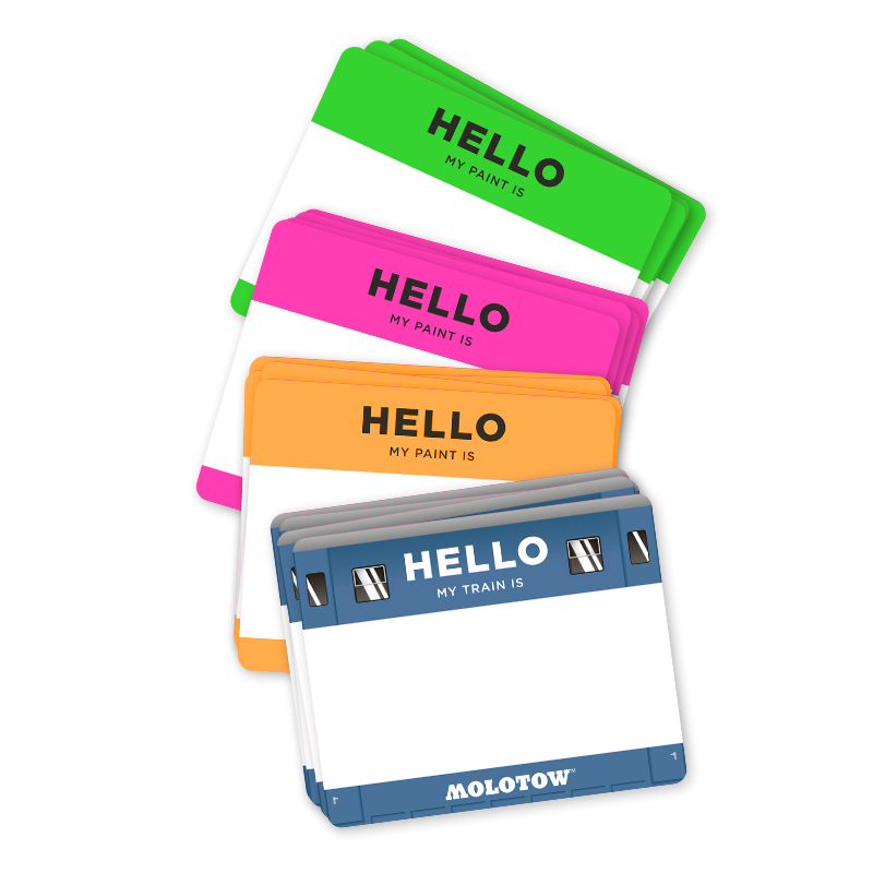 MOLOTOW HELLO My Paint Is Sticker Set 25pc image 1