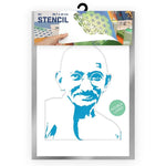 QBIX Stencil 2 Layer - Plastic - Idols - Gandhi image 0