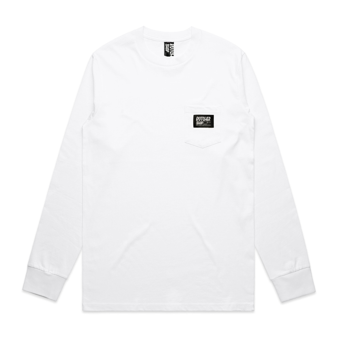 Pocket Label Long Sleeve - White image 0