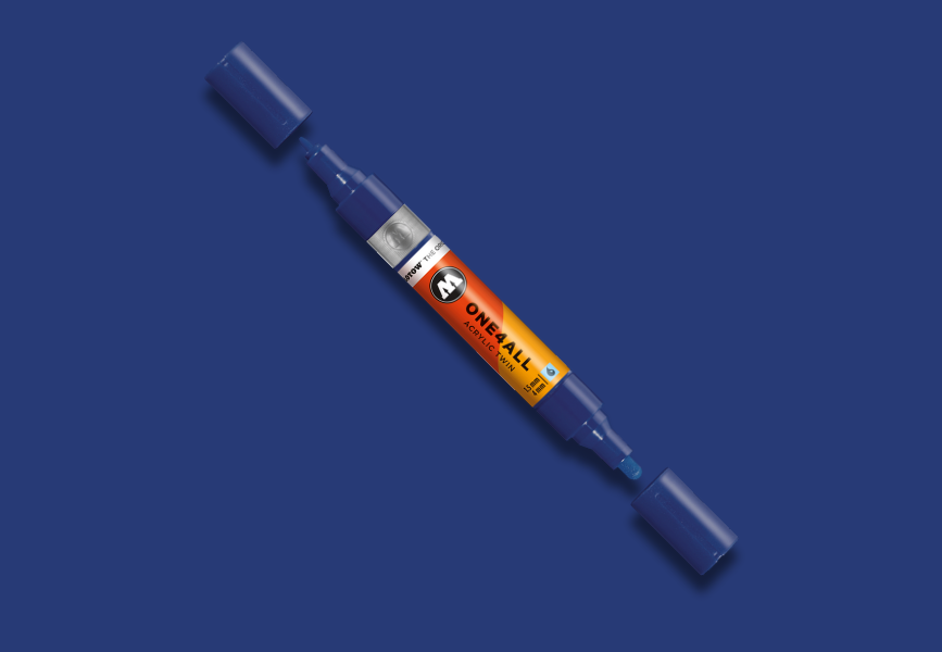 MOLOTOW ONE4ALL Marker Twin - 248 Night Blue image