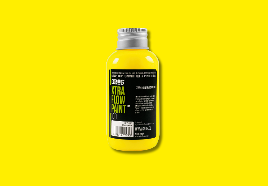 GROG Xtra Flow Paint - Flash Yellow image
