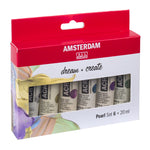 Amsterdam Acrylic Set - 6x 20ml - - Pearlescent image