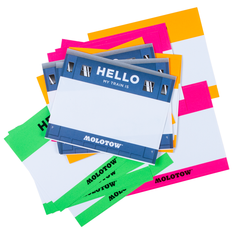MOLOTOW HELLO My Paint Is Sticker Set 25pc image 0