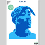QBIX Stencil 2 Layer - Plastic - Idols - Tupac image 1