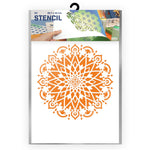 QBIX Stencil 1 Layer - Plastic - Mandala 6 image 0