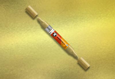 MOLOTOW ONE4ALL Marker Twin - 228 Metallic Gold image