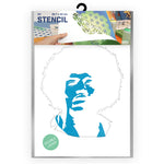 QBIX Stencil 2 Layer - Plastic - Idols - Jimi Hendrix image 0