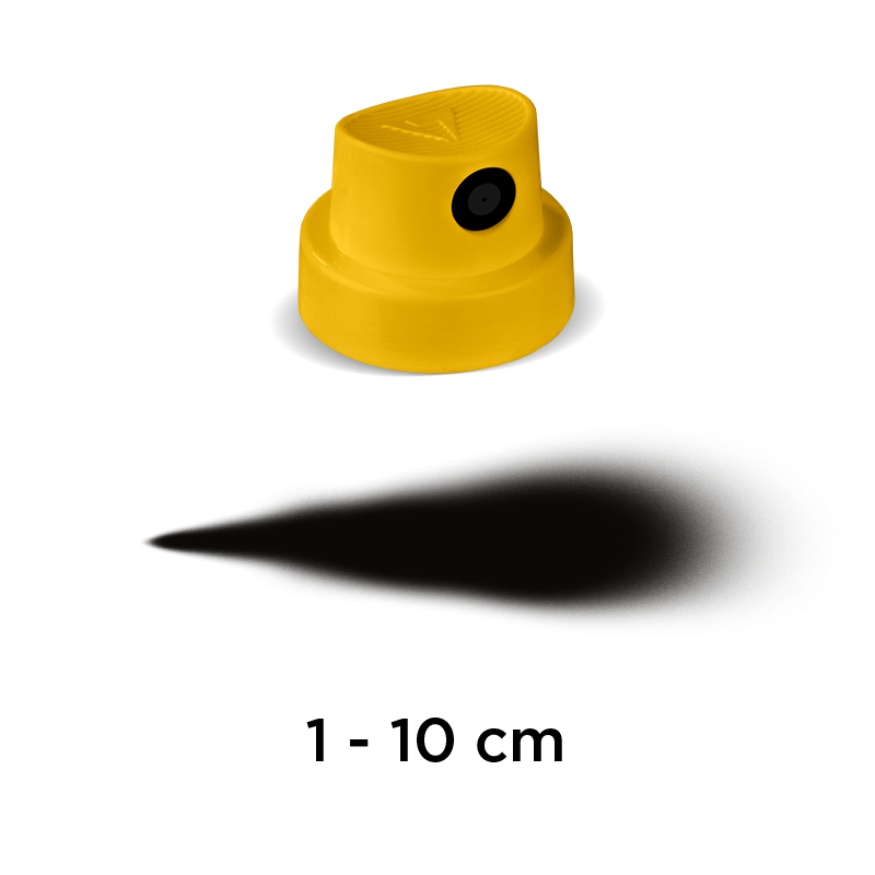Aerosol Nozzle - Yellow Fat Cap - Pack of 100 image 1