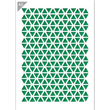 QBIX Stencil 1 Layer - Plastic - Pattern - Triangle image 2