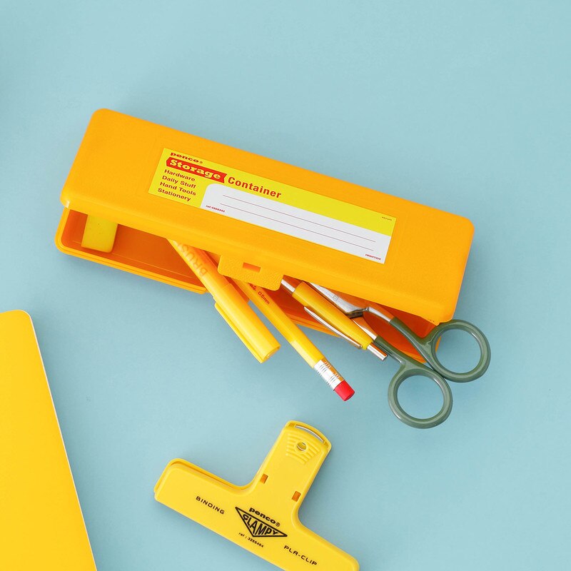 Storage Container - Pen Case - Yellow image 1