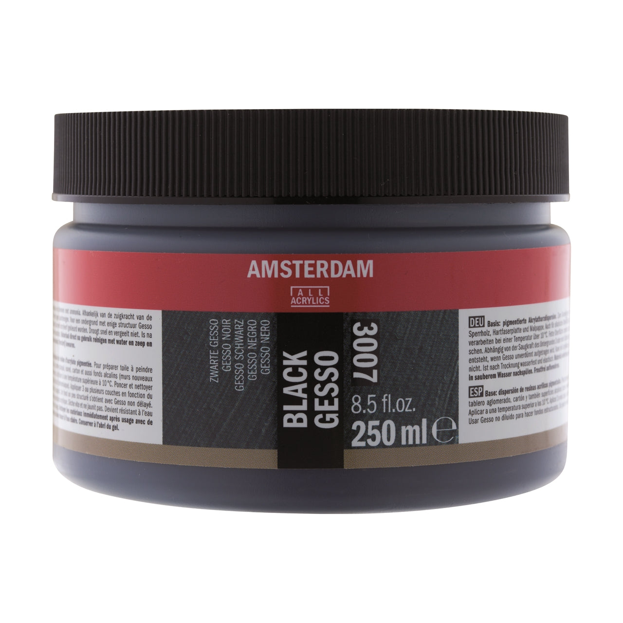 Amsterdam Acrylic Gesso Black 250ml image 0