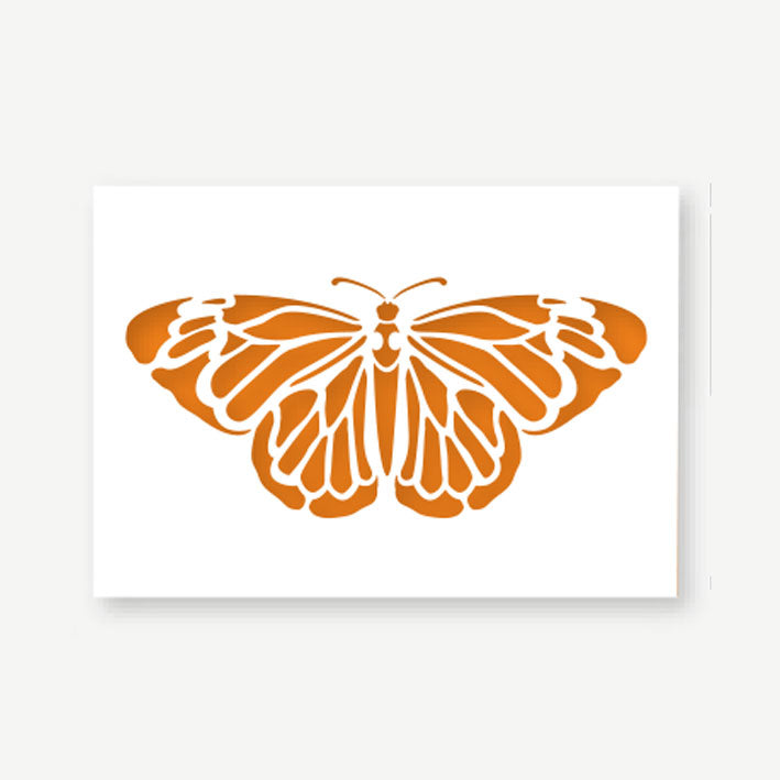 QBIX Stencil 1 Layer - Plastic - Animals - Solo Butterfly image 0