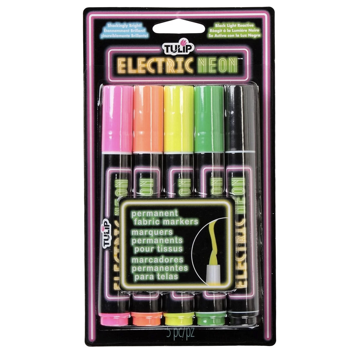 Tulip Electric Neon Fabric Markers image 0