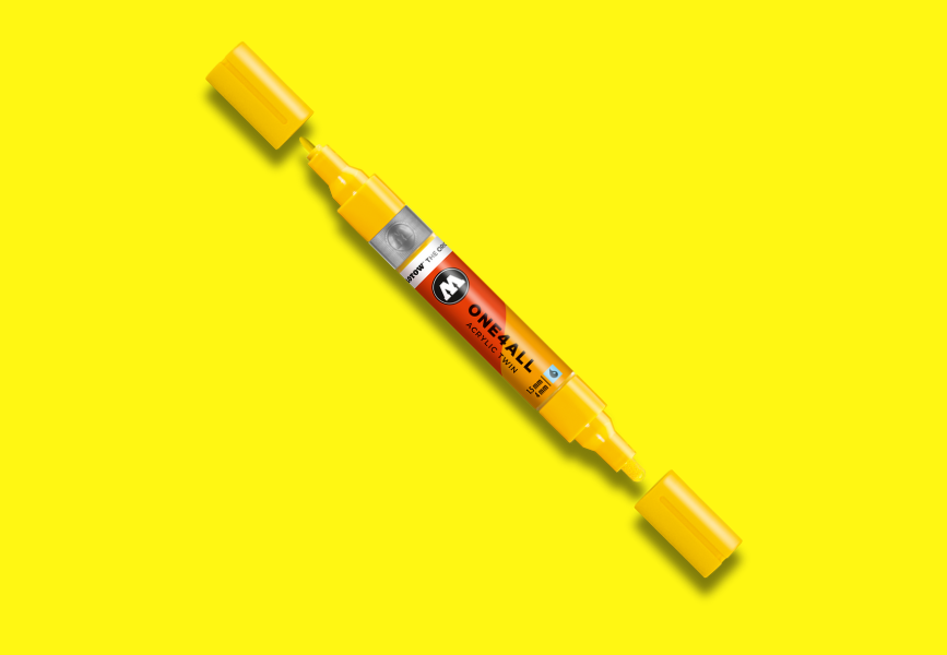 MOLOTOW ONE4ALL Marker Twin - 006 Zinc Yellow image