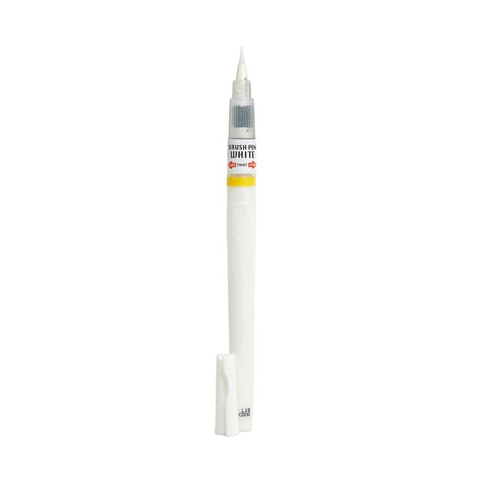 Kuretake Brush Pen - White image 3