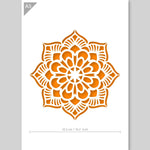 QBIX Stencil 1 Layer - Mandala 15 image 1