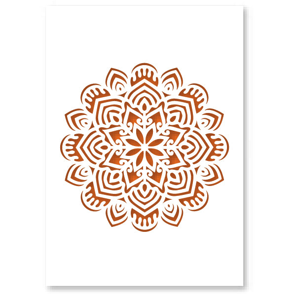 QBIX Stencil 1 Layer - Plastic - Mandala 14 image 0