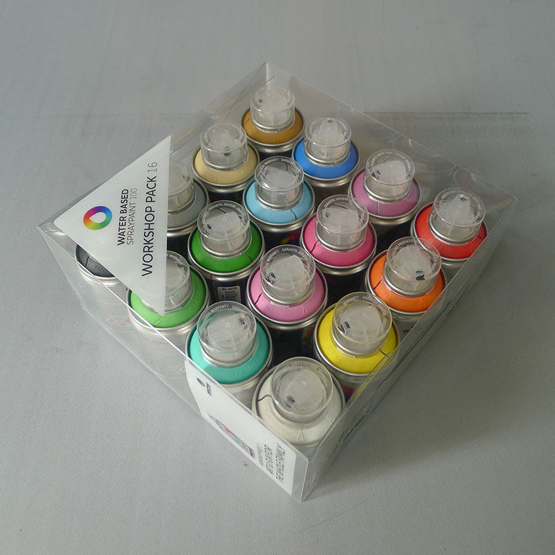 MTN Water Based 100ml Workshop Pack - 16 Cans image 1