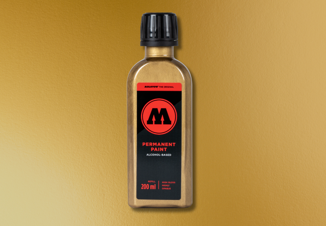 MOLOTOW Permanent Paint 200ml - Gold image