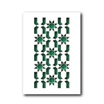 QBIX Stencil 1 Layer - Plastic - Tile Pattern Moroccan Mosaic image 0
