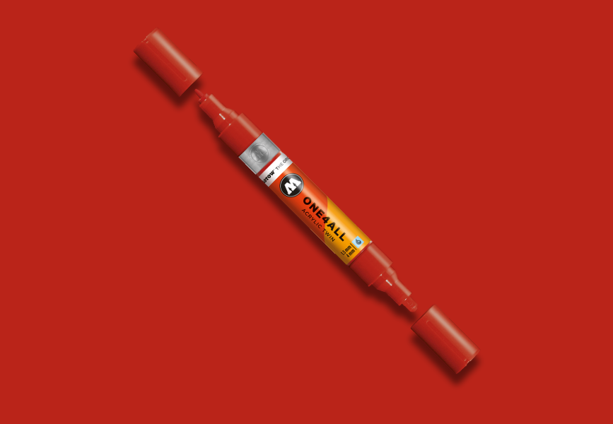 MOLOTOW ONE4ALL Marker Twin - 245 Raspberry red image