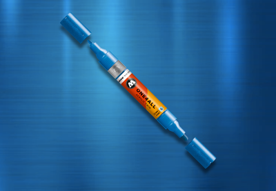 MOLOTOW ONE4ALL Marker Twin - 224 Metallic Blue image