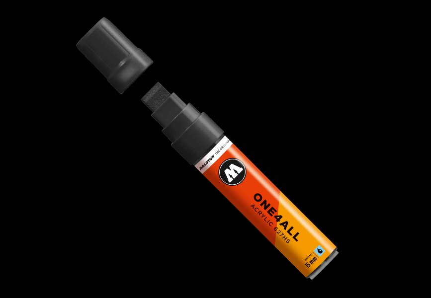MOLOTOW ONE4ALL Marker 627HS - 180 Signal Black image