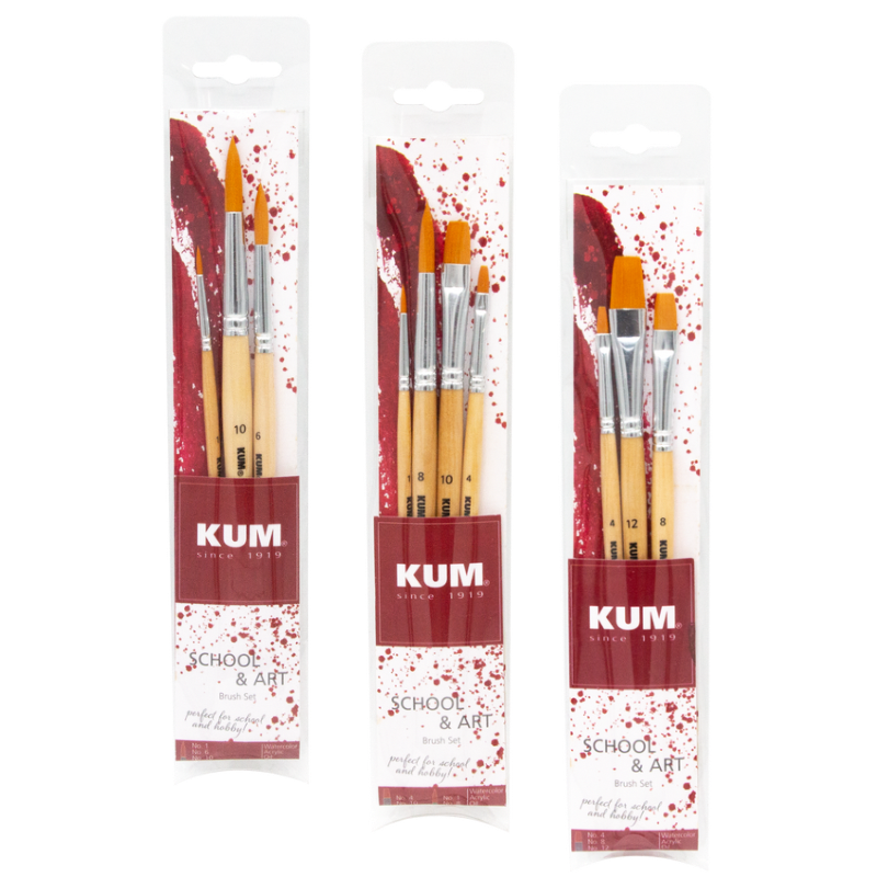 KUM School and Art Brush Set - Flat image 2