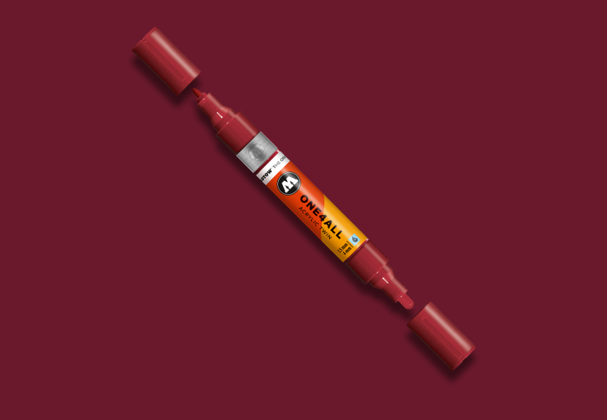 MOLOTOW ONE4ALL Marker Twin - 086 Burgundy image