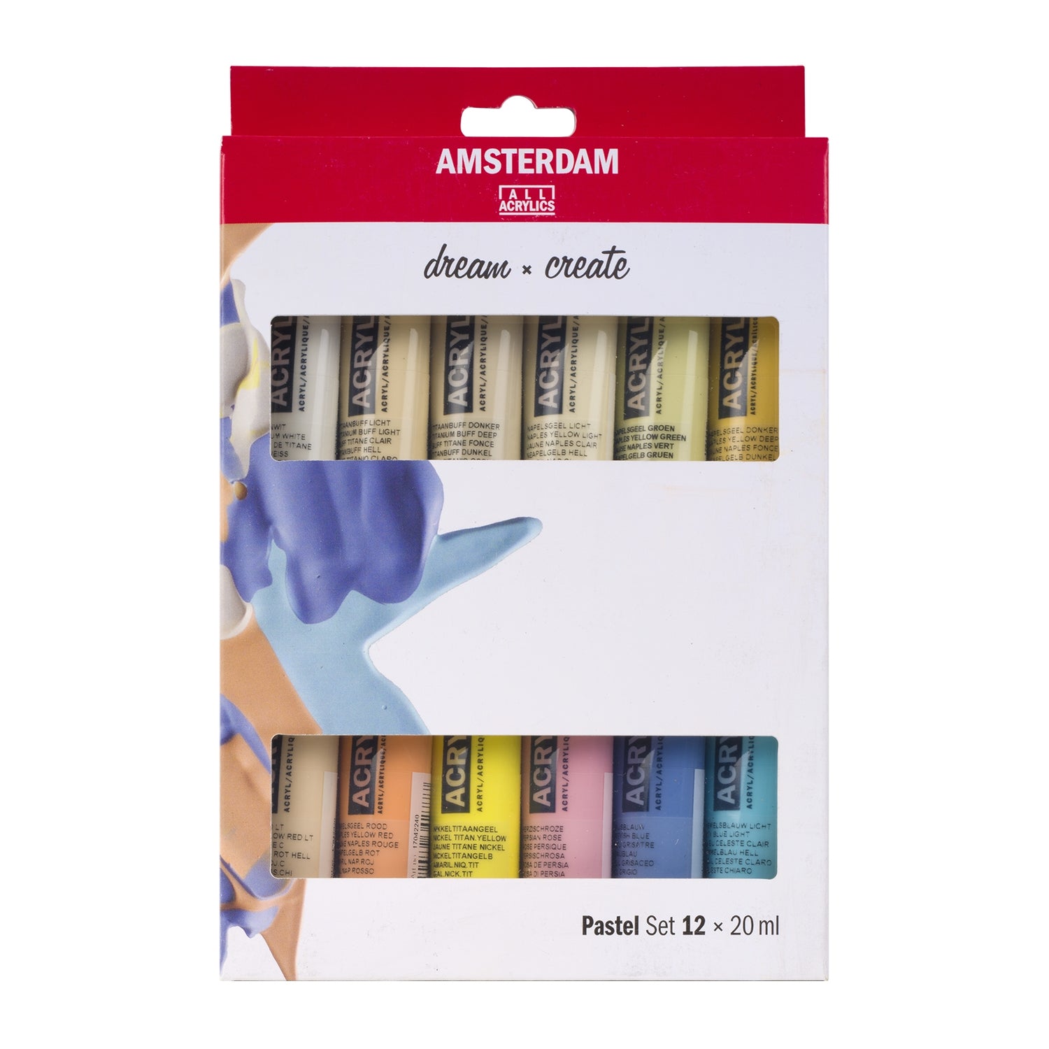 Amsterdam Acrylic Set - 12x 20ml - Pastel image 0