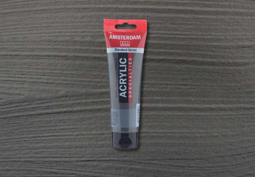 Amsterdam Standard Series Acrylic - Metallic - 120ml, 840 Graphite image