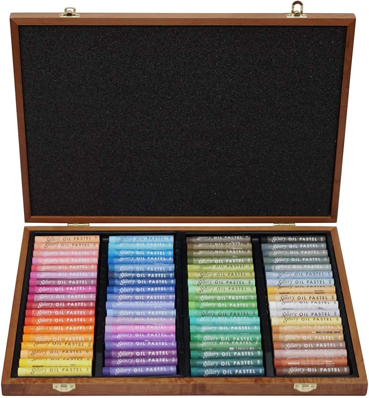 Gallery Artists Soft Oil Pastels Wooden Box - 72pc