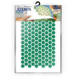 QBIX Stencil 1 Layer - Plastic - Pattern - Hexagon image 0