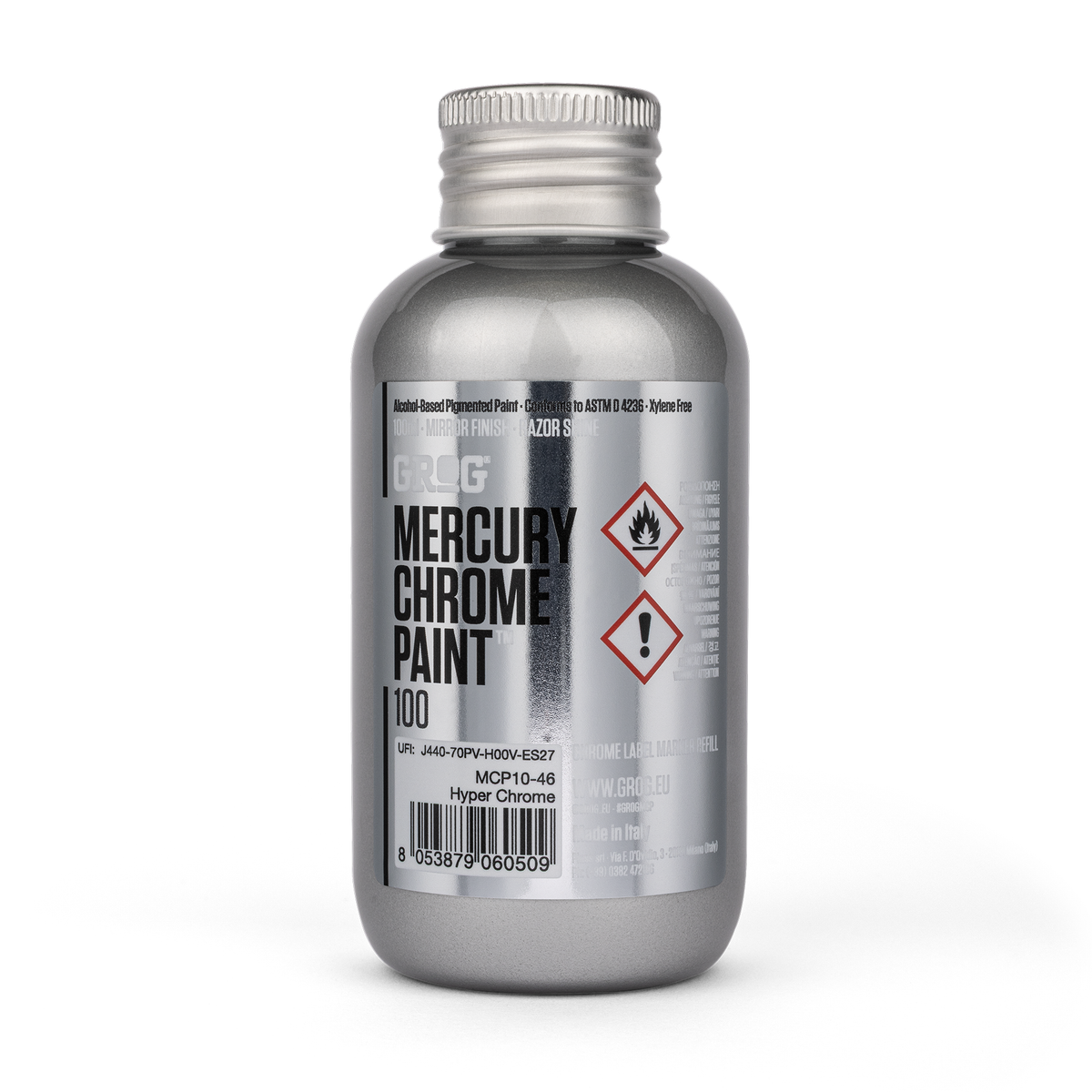 GROG Mercury Chrome Paint 100 Hyper Chrome image 4