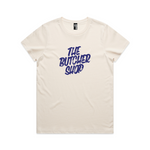 Brush Script Tee - Womens - Ecru, Womens S image