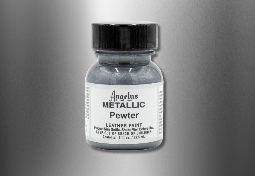 Acrylic Leather Paint - Metallic - Pewter image