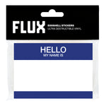 FLUX Eggshell Hello Stickers - Blue image 0