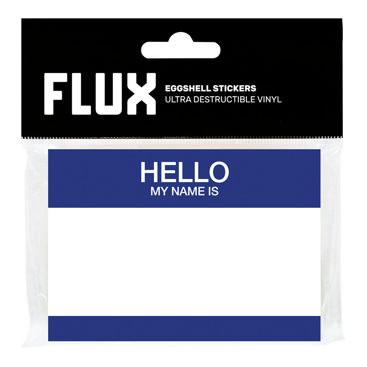 FLUX Eggshell Hello Stickers - Blue image 0