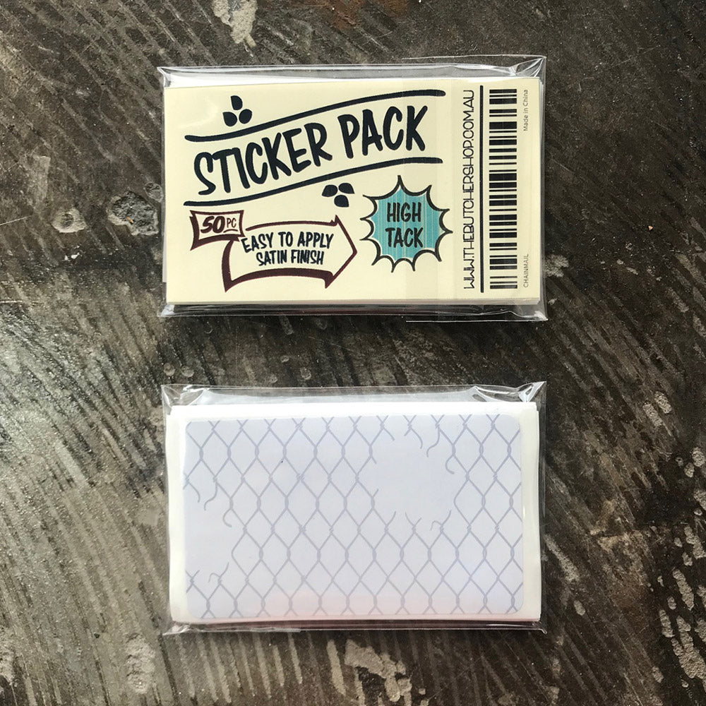 High Tack Sticker Pack 50pc - Chainmail image 2