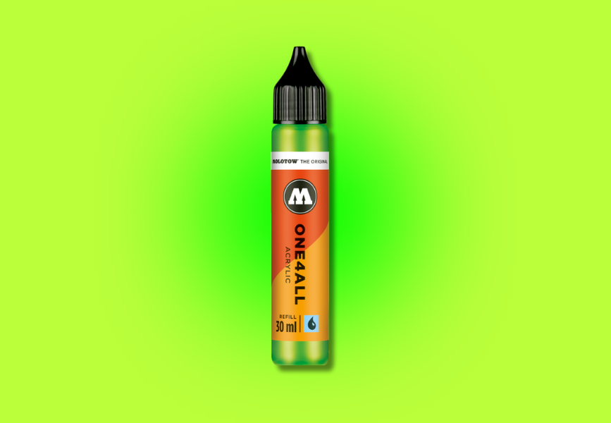 MOLOTOW ONE4ALL Refill 30ml - 219 Neon Green Fluorescent image