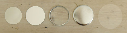 Button Badge Parts - 55mm - Mirror Back image 1