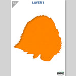 QBIX Stencil 2 Layer - Plastic - Animals - Gorilla image 2