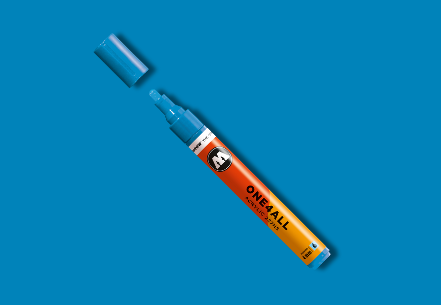 MOLOTOW ONE4ALL Marker 227HS - 230 Shock Blue image