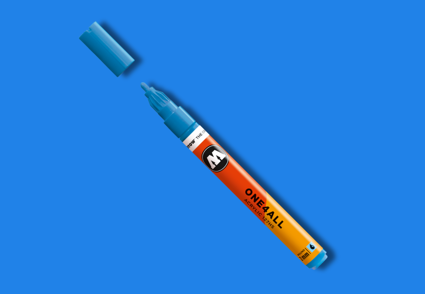 MOLOTOW ONE4ALL Marker 127HS - 161 Middle Shock Blue image